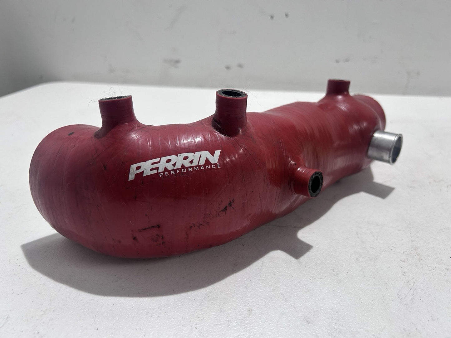 Perrin Inlet Silicone Turbo Induction Hose Intake Red for 02-07 WRX / 08-12 STI